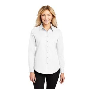 PORT AUTHORITY White Button Down Shirt XS $25 EUC 3